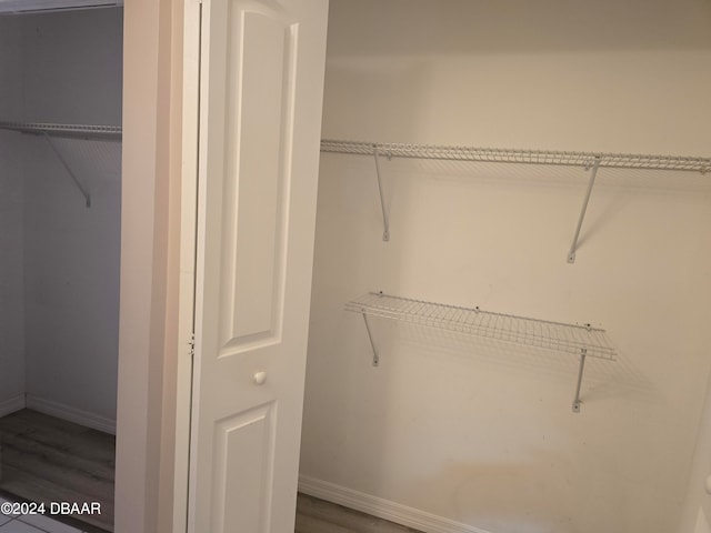 view of closet