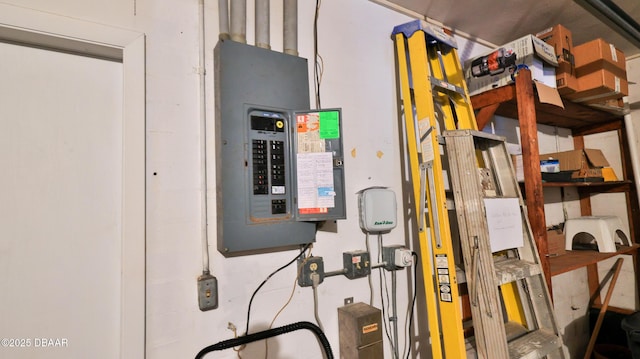 utility room featuring electric panel