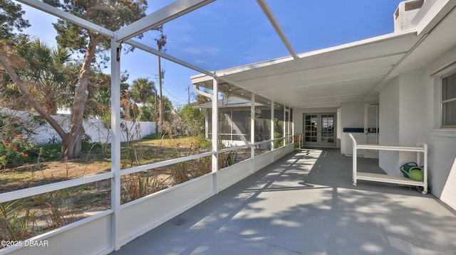 view of sunroom / solarium