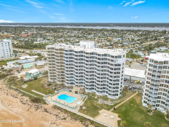 1133 Ocean Shore Blvd Unit 202, Ormond Beach, FL 32176 - drone / aerial view of a pool area and apartment complex