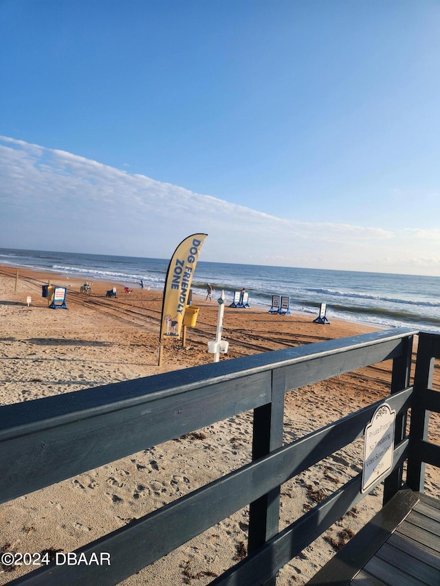 water view featuring a view of the beach