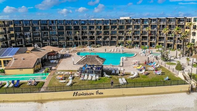 view of pool with a patio