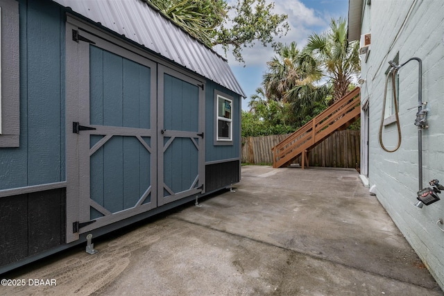 127 Bosarvey Dr, Ormond Beach, FL 32176 - view of shed with stairway