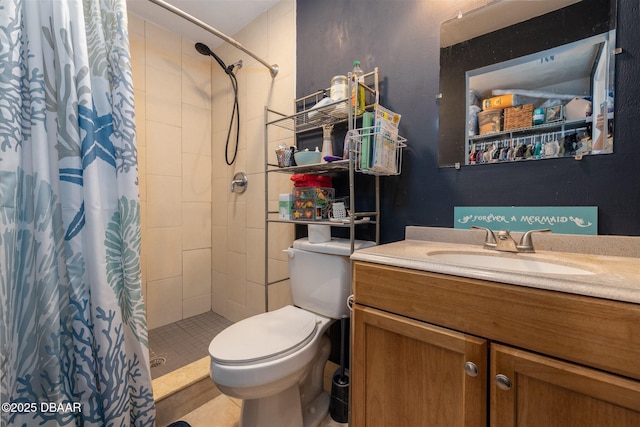 127 Bosarvey Dr, Ormond Beach, FL 32176 - bathroom with vanity and a tile shower