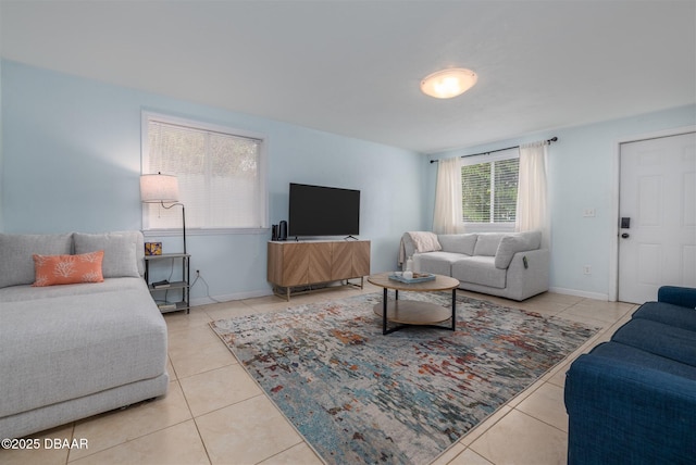 127 Bosarvey Dr, Ormond Beach, FL 32176 - living room with light tile patterned flooring