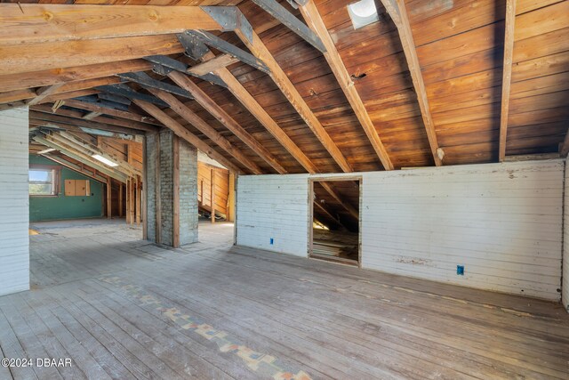 view of attic