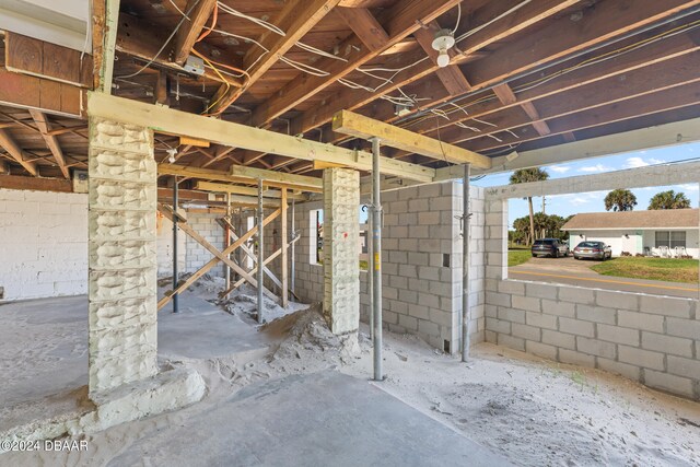 view of basement