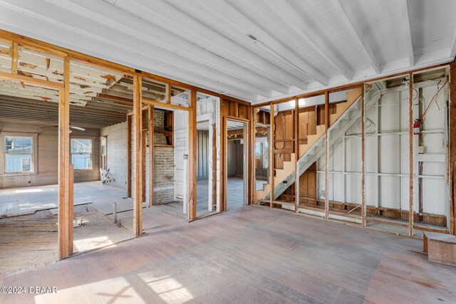 misc room featuring hardwood / wood-style floors