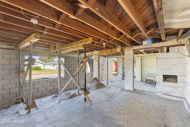 miscellaneous room with concrete floors