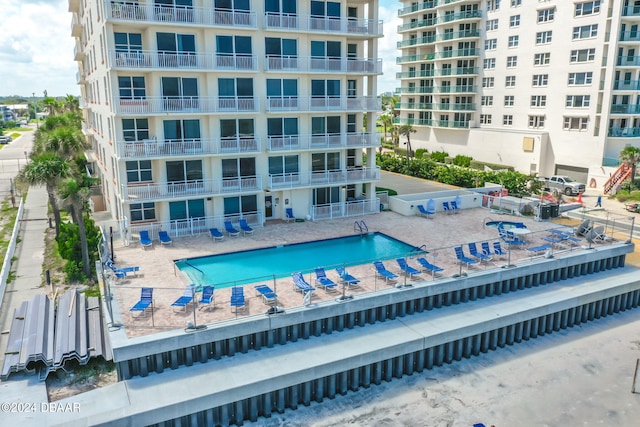 view of pool with a patio area