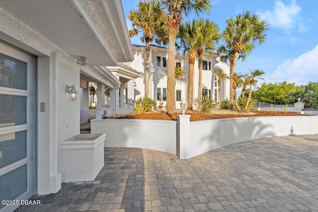 view of patio with fence