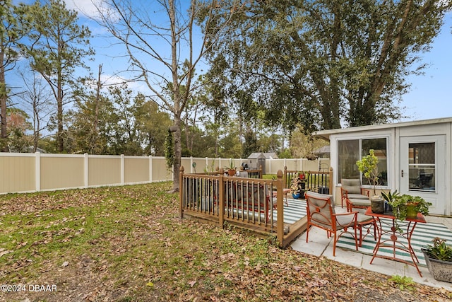 10 Pine Brook Dr, Palm Coast, FL 32164 - view of yard with a patio area