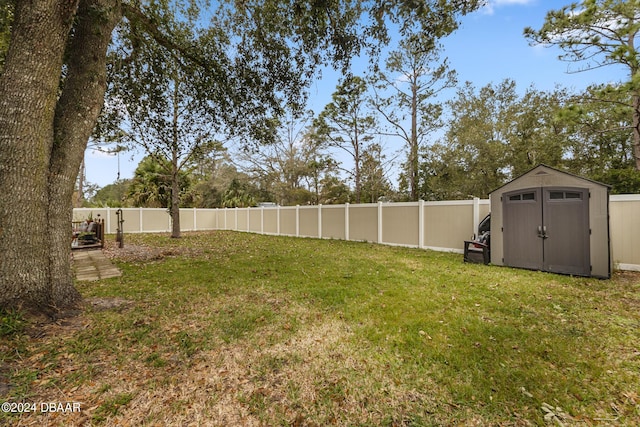 10 Pine Brook Dr, Palm Coast, FL 32164 - view of yard featuring a storage shed