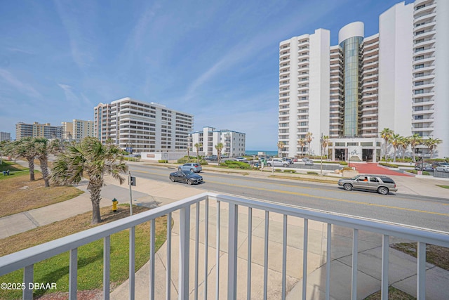 3756 S Atlantic Ave Unit 101, Daytona Beach, FL 32118 - balcony featuring a view of city