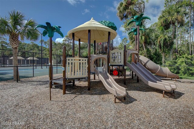 view of jungle gym