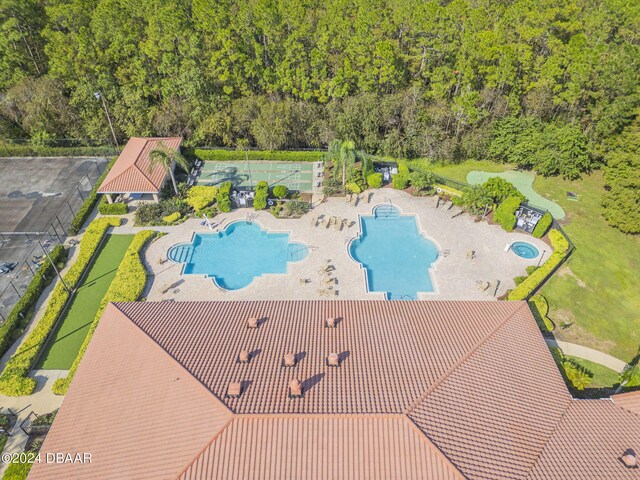 birds eye view of property