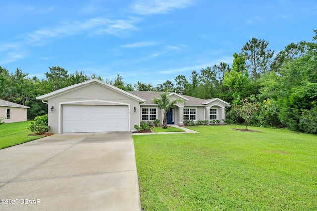 118 Bird Of Paradise Dr, Palm Coast, FL 32137 - single story home featuring concrete driveway, a garage, and a front yard