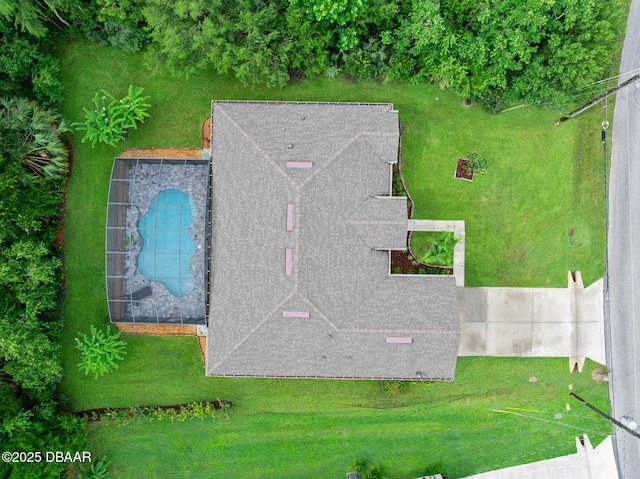 118 Bird Of Paradise Dr, Palm Coast, FL 32137 - view from above of property with a pool area