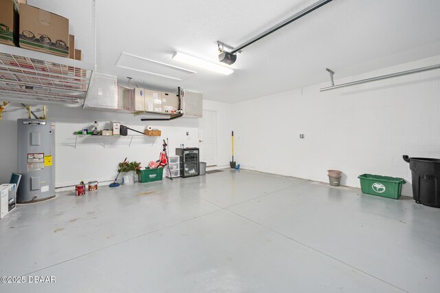 118 Bird Of Paradise Dr, Palm Coast, FL 32137 - garage featuring electric water heater and a garage door opener