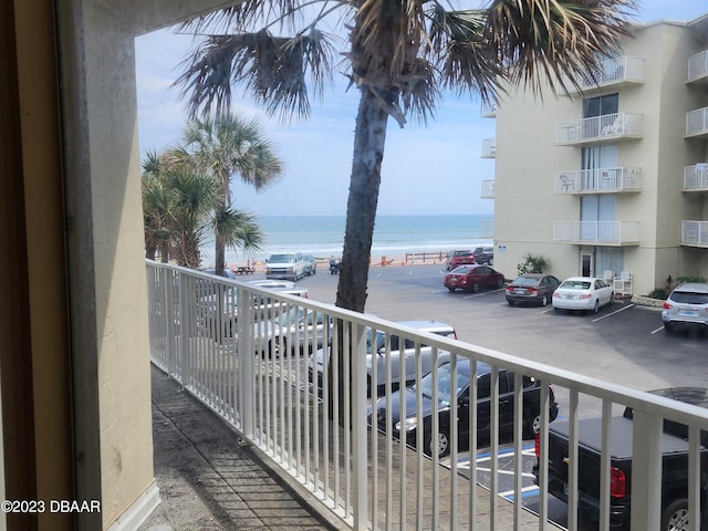 1233 S Atlantic Ave Unit 211, Daytona Beach, FL 32118 - balcony featuring a water view