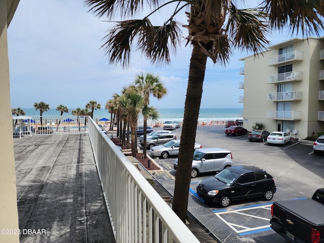 1233 S Atlantic Ave Unit 211, Daytona Beach, FL 32118 - balcony featuring a water view