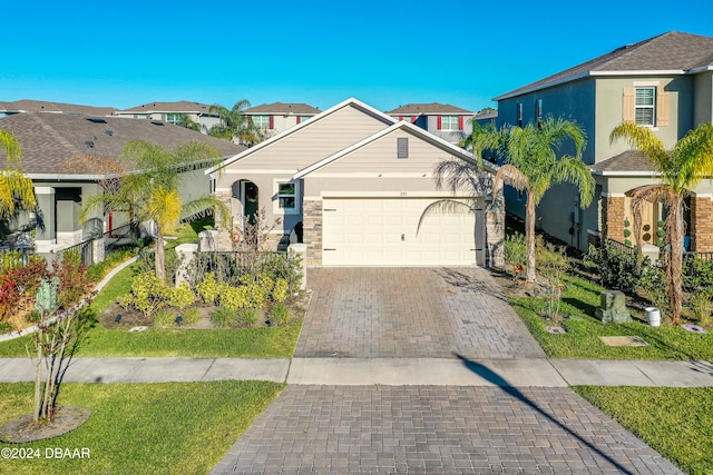 view of front of house featuring a garage