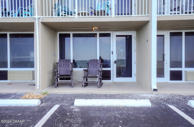 view of patio / terrace featuring a balcony