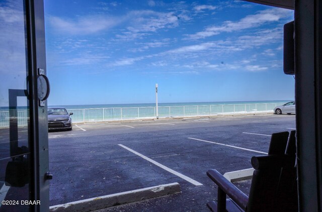 water view with a view of the beach