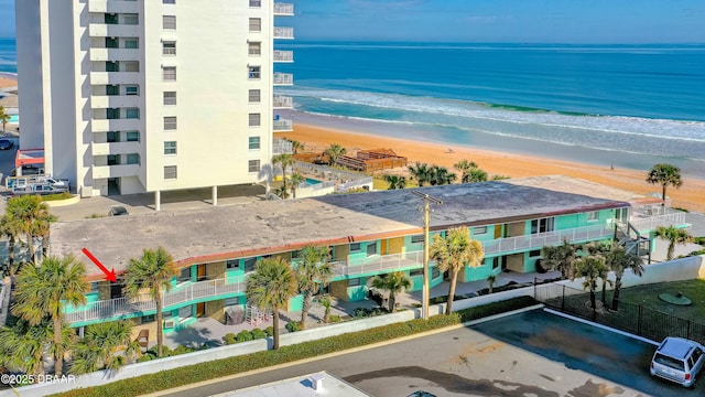 1167 Ocean Shore Blvd Unit 110, Ormond Beach, FL 32176 - view of apartment building / complex featuring view of water and beach
