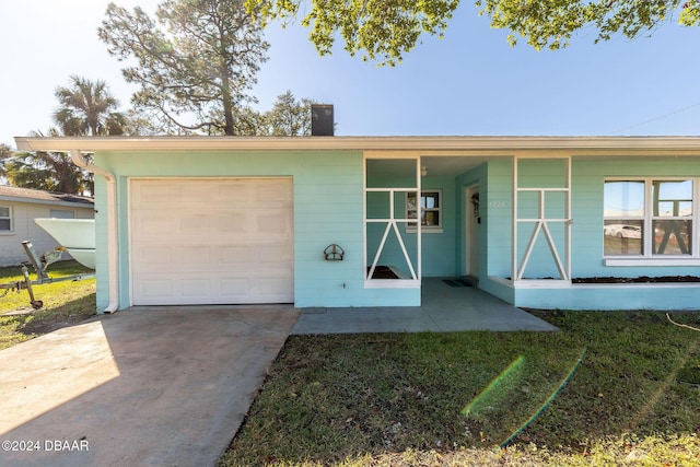 ranch-style house with a garage