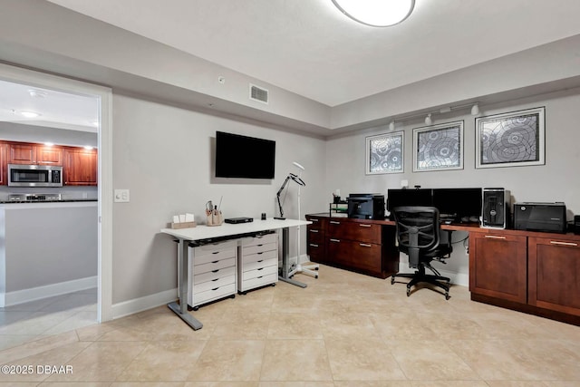3315 S Atlantic Ave Unit 1606, Daytona Beach Shores, FL 32118 - office with light tile patterned floors