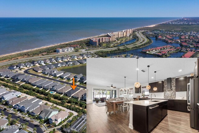 56 Los Lagos Blvd, Palm Coast, FL 32137 - aerial view of residential area with a nearby body of water