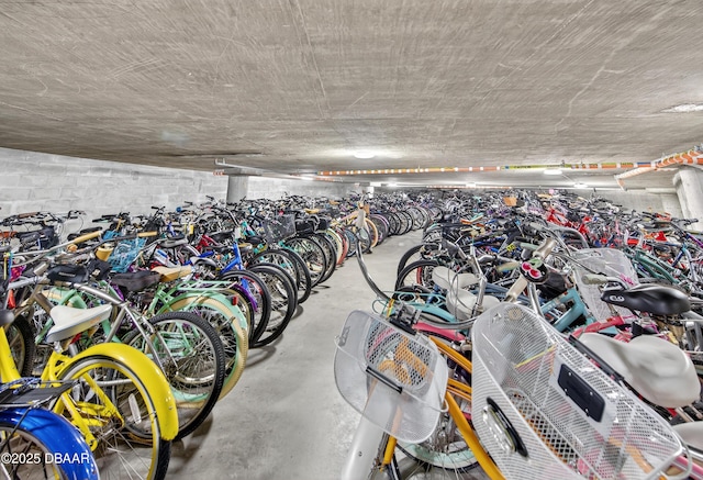 4650 Links Village Dr Unit C402, Ponce Inlet, FL 32127 - garage featuring concrete block wall