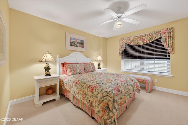 4650 Links Village Dr Unit C402, Ponce Inlet, FL 32127 - carpeted bedroom with baseboards and a ceiling fan