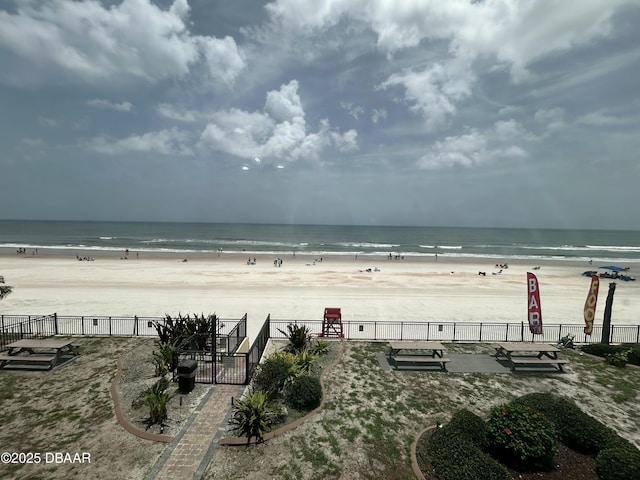 1909 S Atlantic Ave Unit 213, Daytona Beach, FL 32118 - water view featuring nearby beach
