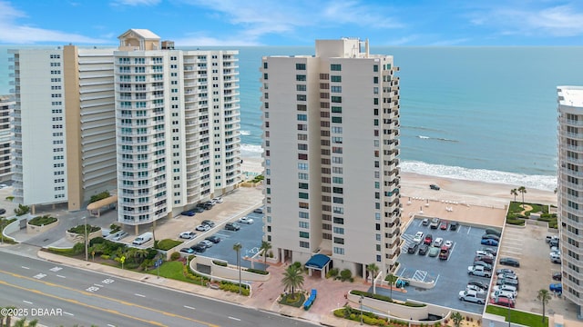 2947 S Atlantic Ave Unit 601, Daytona Beach, FL 32118 - view of apartment building / complex featuring view of water and beach