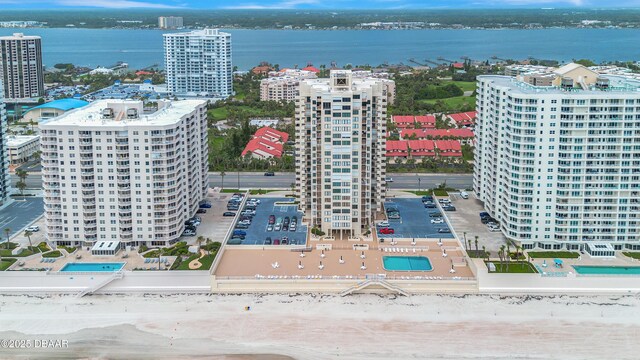 2947 S Atlantic Ave Unit 601, Daytona Beach, FL 32118 - bird's eye view of a large body of water and a pool