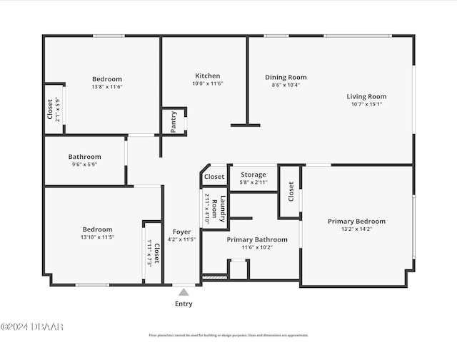 3721 S Atlantic Ave Unit 207, Daytona Beach Shores, FL 32118 - view of floor plan / room layout