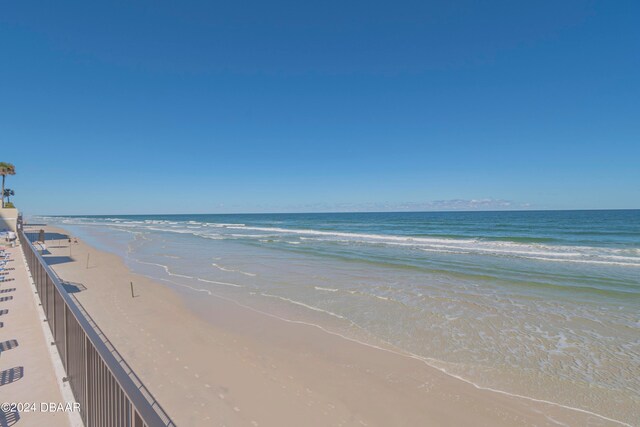 water view with a view of the beach