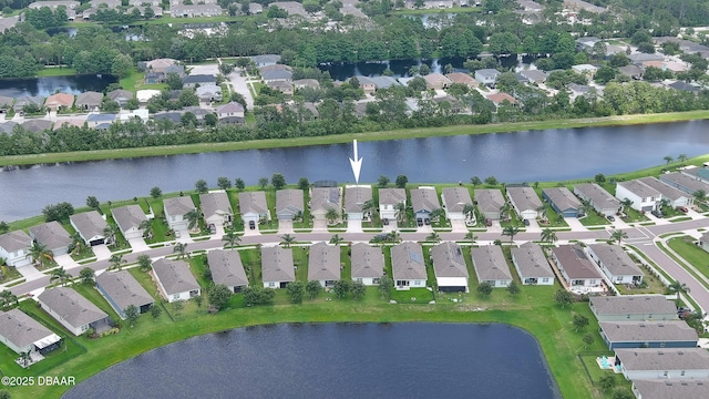 551 Armoyan Way, New Smyrna Beach, FL 32168 - aerial view of property and surrounding area featuring nearby suburban area and a nearby body of water