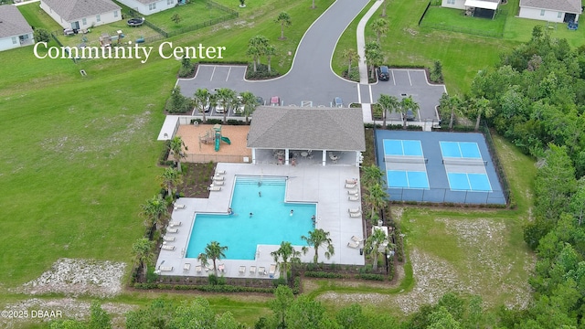 551 Armoyan Way, New Smyrna Beach, FL 32168 - drone / aerial view of a pool area