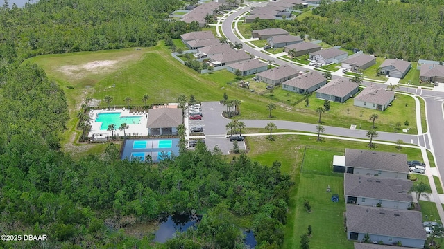 551 Armoyan Way, New Smyrna Beach, FL 32168 - aerial overview of property's location with a pool area