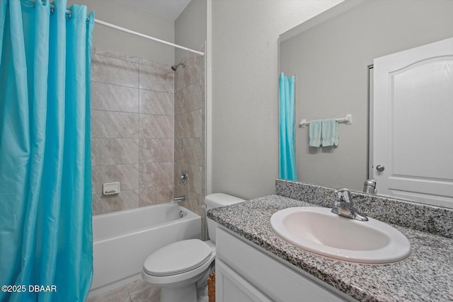 25 Egret Trl, Palm Coast, FL 32164 - bathroom with vanity and shower / bathtub combination with curtain