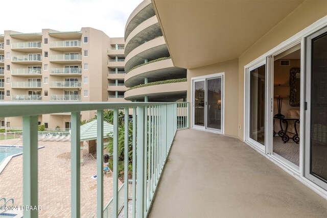 view of balcony