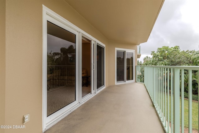 view of balcony