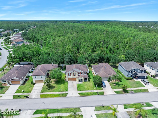 5 Cantilever Ct, Ormond Beach, FL 32174 - aerial view of residential area with a heavily wooded area