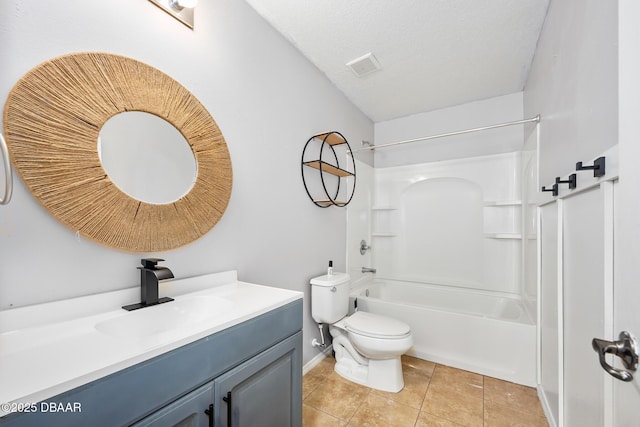 5 Cantilever Ct, Ormond Beach, FL 32174 - full bathroom with toilet, vanity, tile patterned floors, shower / bath combination, and baseboards