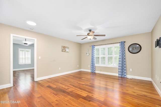 5 Cantilever Ct, Ormond Beach, FL 32174 - unfurnished room featuring ceiling fan, wood finished floors, and baseboards