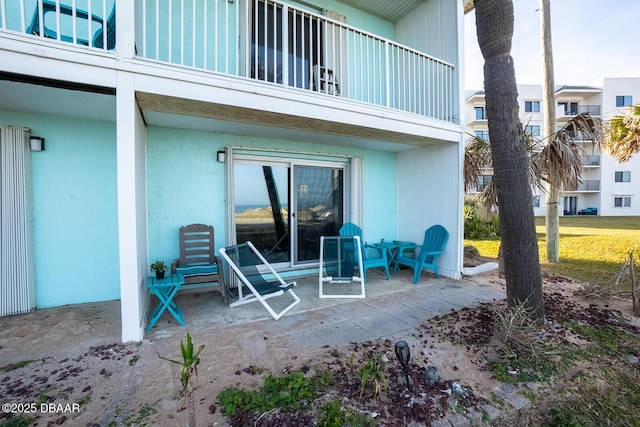 view of patio / terrace featuring a balcony