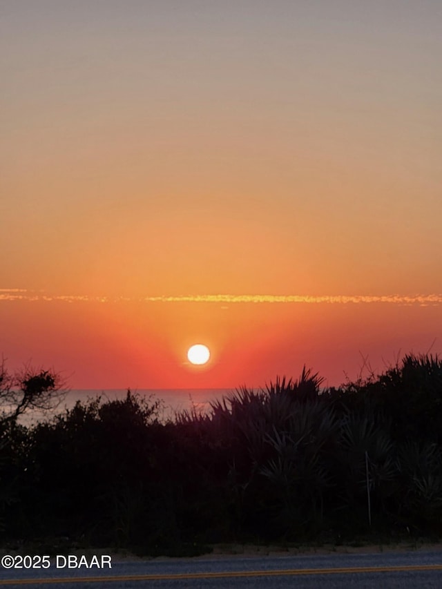 view of nature at dusk